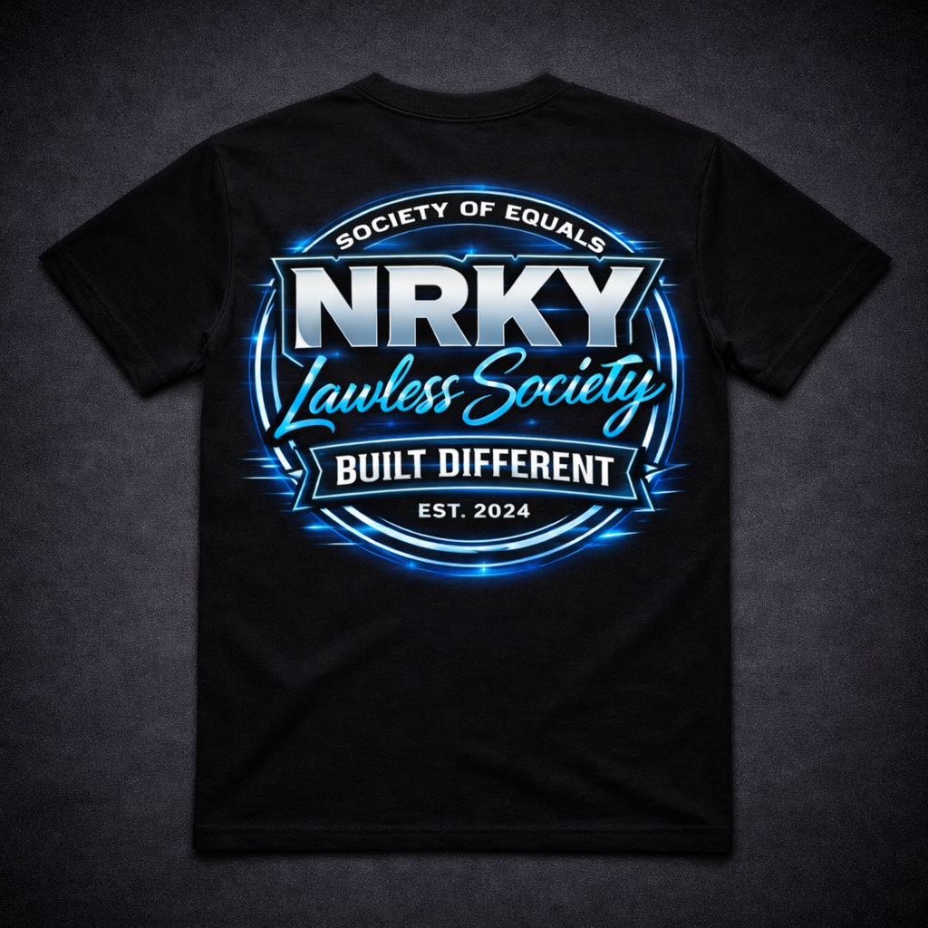 Men’s Sinister Tee - Blue on Black