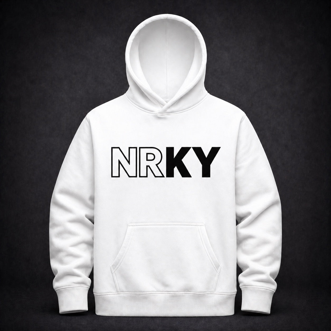 Men's Revolution Hoodie - Black on White