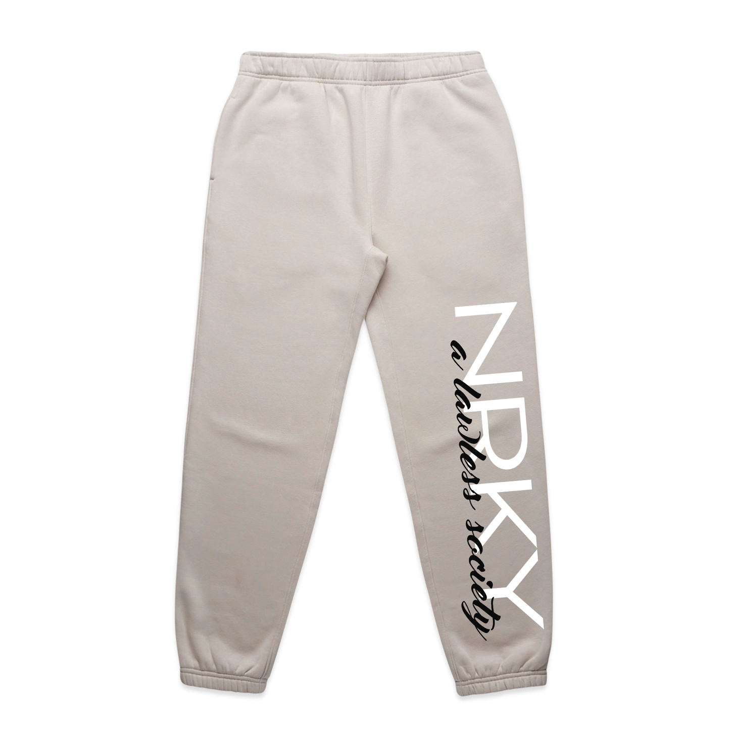 Women's Lawless Tracksuit Pants - Black on Bone