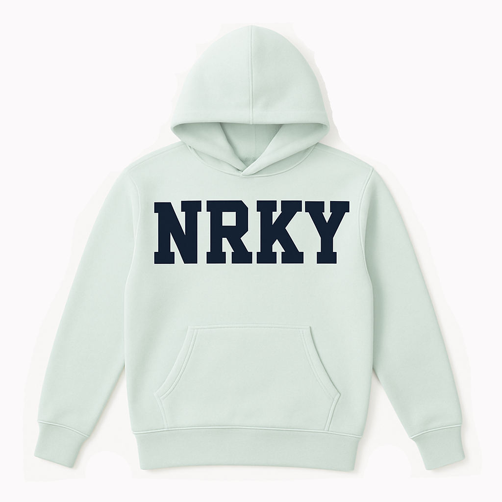 Men's Disorder Hoodie - Black on Seafoam