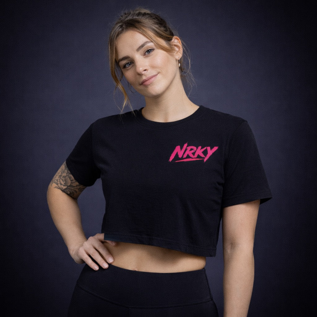 NRKY Women's Disruption Cropped Tee back