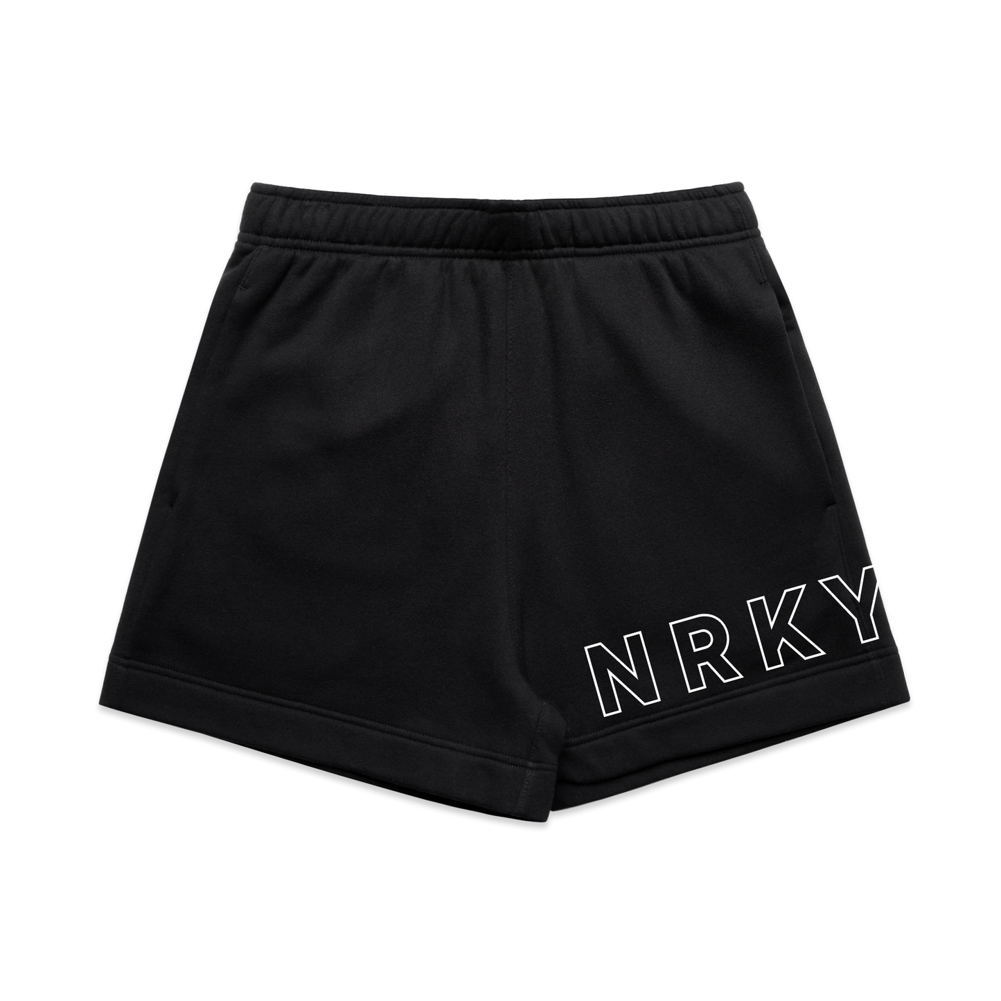 Women's Revolution Shorts - White on Black