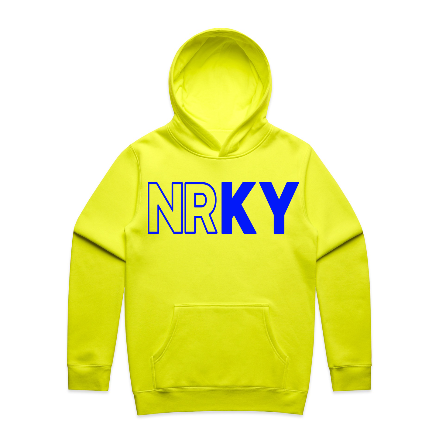 Men's Revolution Hoodie - Blue on Yellow
