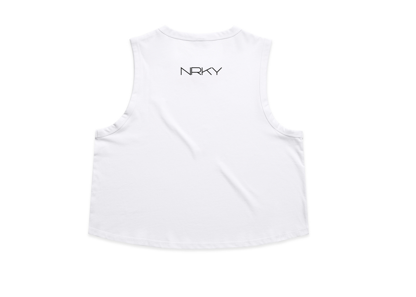 Women's Anarchy Cropped Tank - White