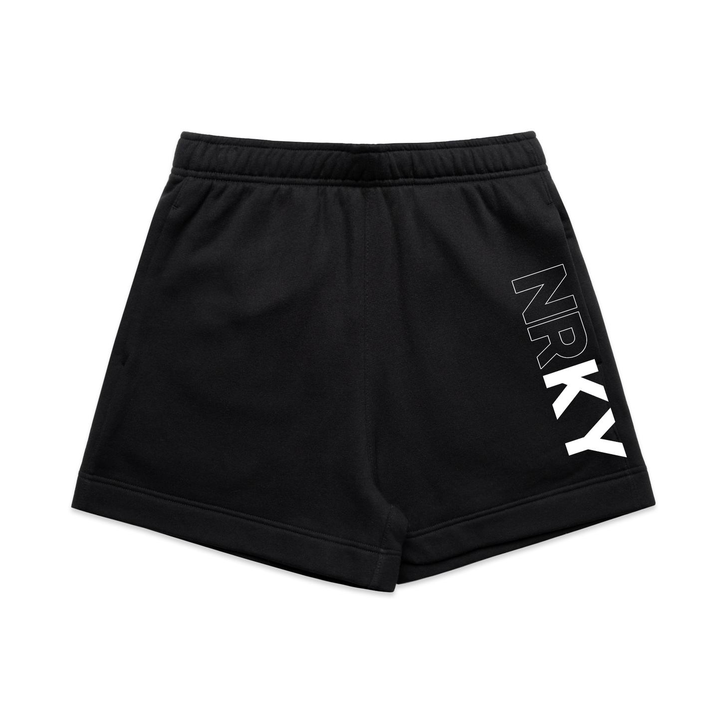 Women's Revolution Shorts - White on Black