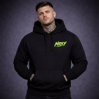 Men’s Disruption Hoodie - Green on Black