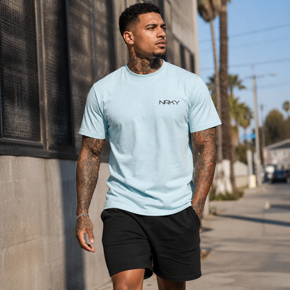 Men’s Anarchy Tee -  Black on Lagoon