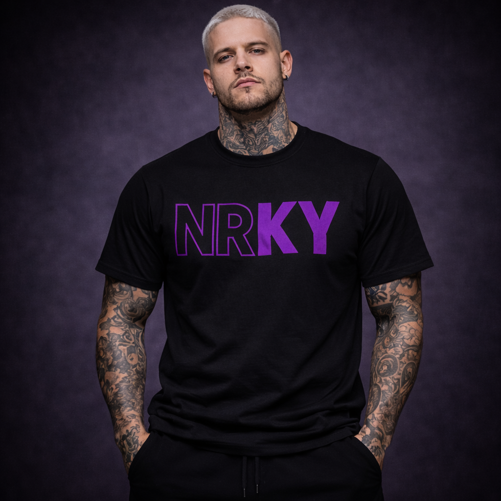 Men’s Revolution Tee - Purple on Black