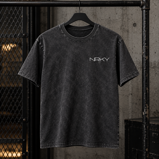 Men’s Anarchy Tee - Stone Wash Black