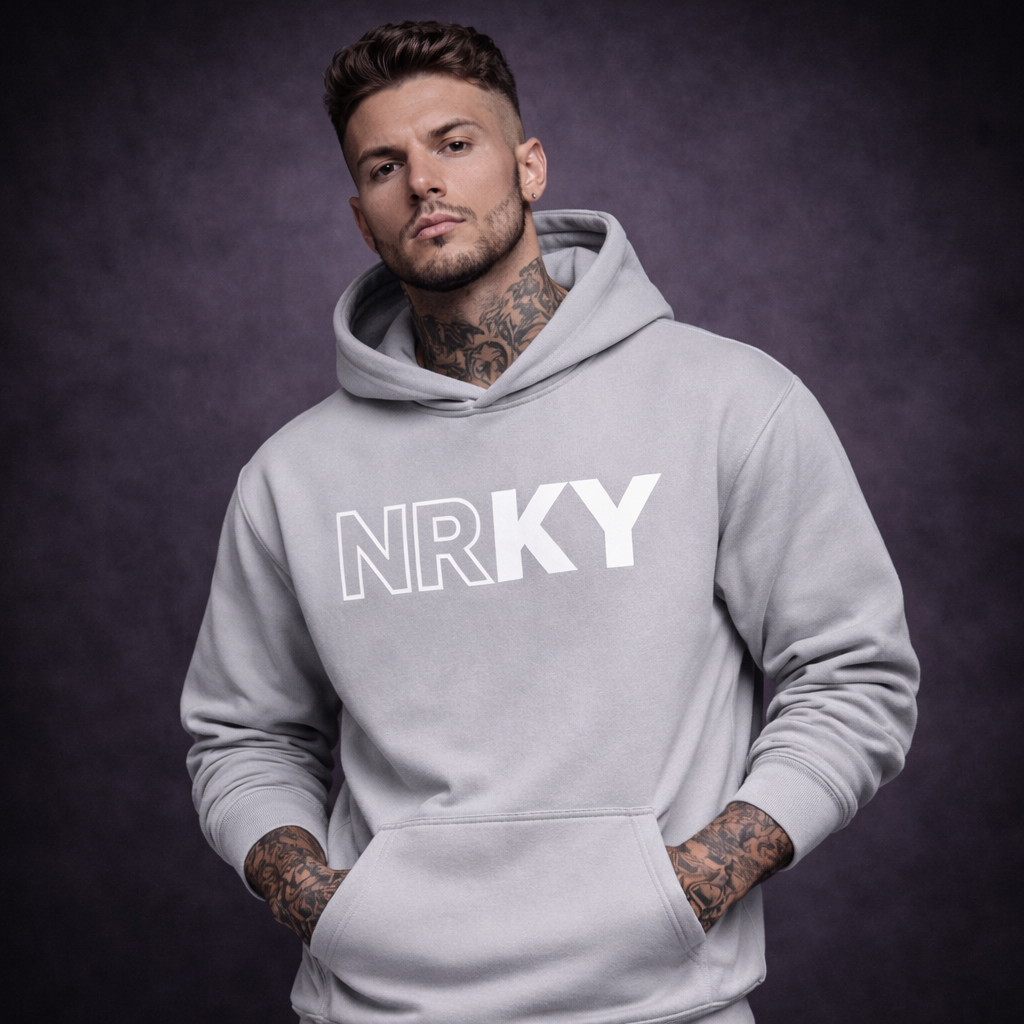 Men's Revolution Hoodie - White on Storm