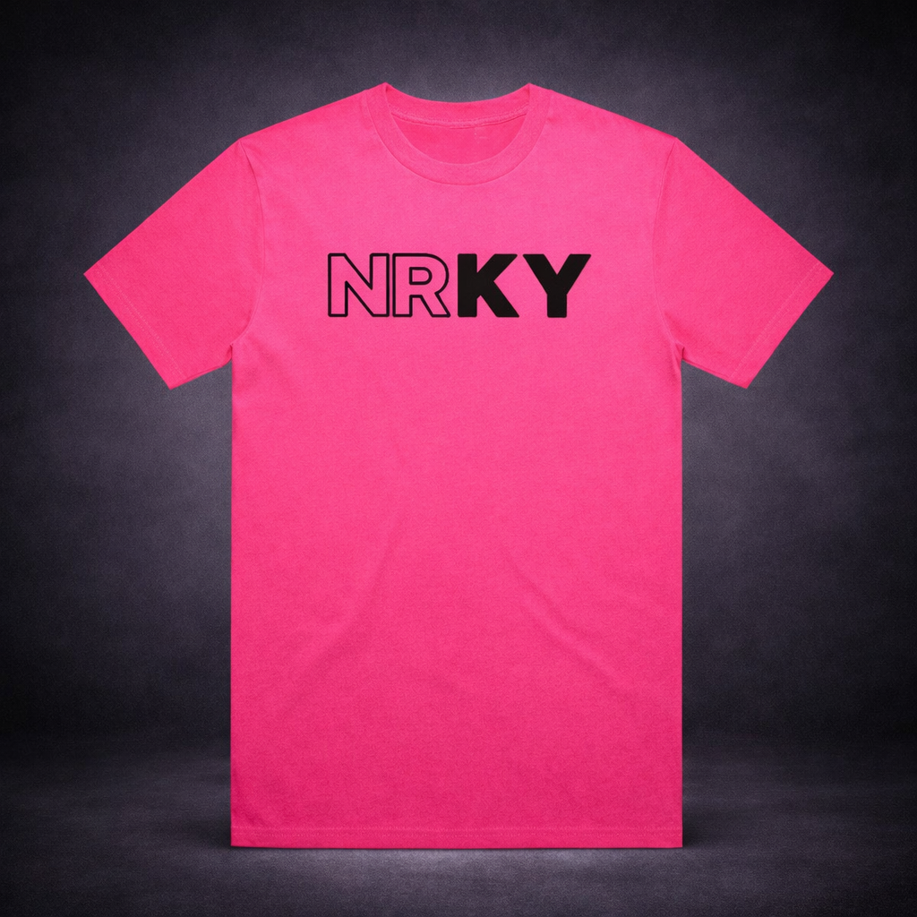 Men’s Revolution Tee - Black on Pink