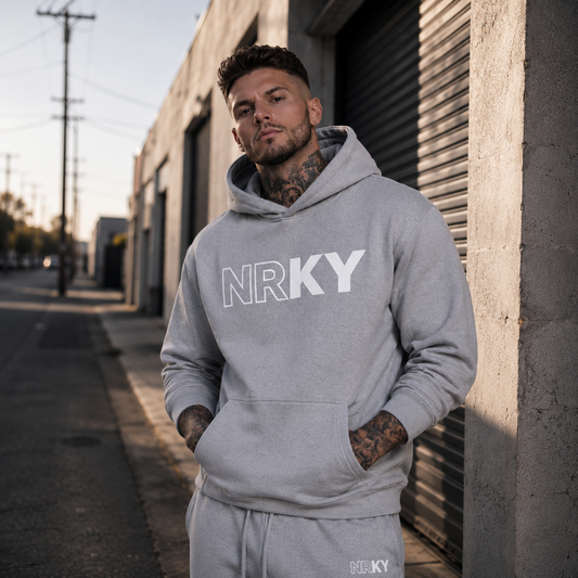 Men's Revolution Hoodie - White on Storm