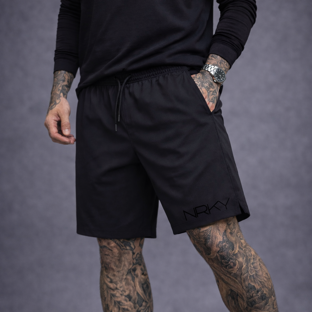 Men's Anarchy Sports Shorts - Black on Black
