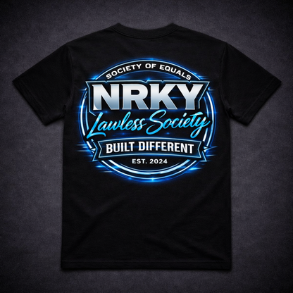 Men’s Sinister Tee - Blue on Black