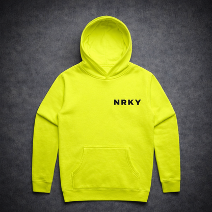 Men's Revolution Hoodie - Black on Fluoro Yellow