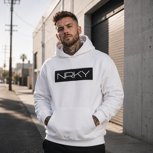 Men's Hustle Hoodie - White