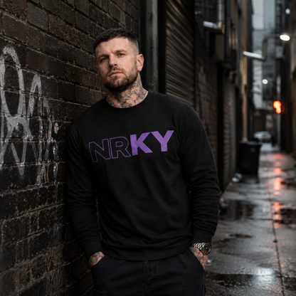 Men’s Revolution Long Sleeve - Purple on Black