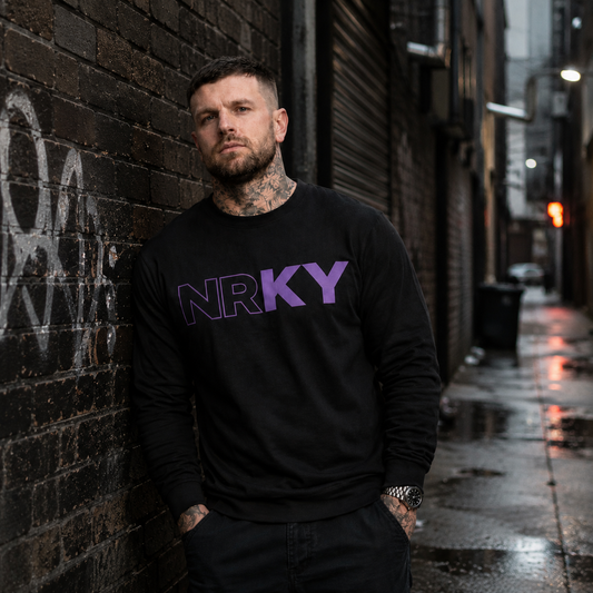 Men’s Revolution Long Sleeve - Purple on Black