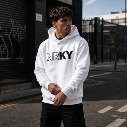 Men's Revolution Hoodie - Black on White