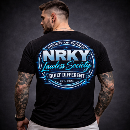 Men’s Sinister Tee - Blue on Black