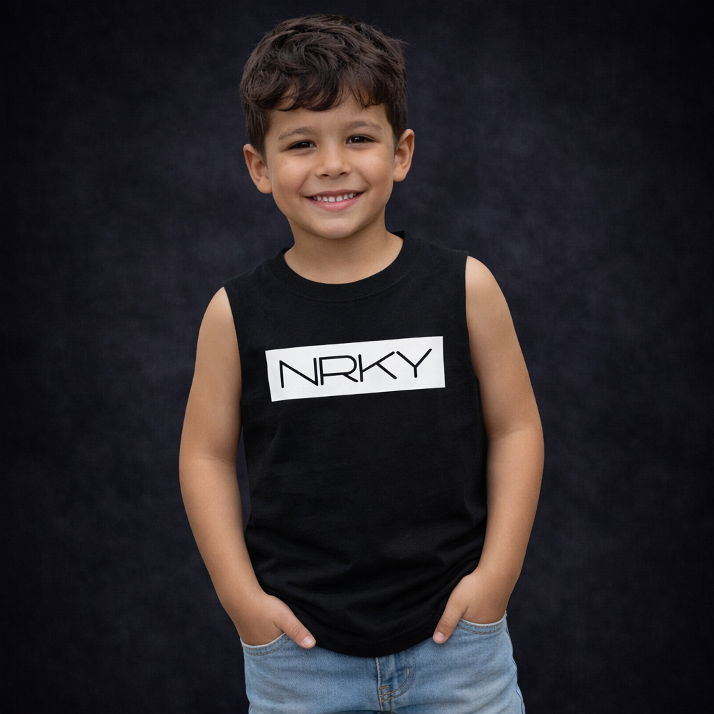 Kid's Hustle Tank - Black