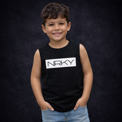 Kid's Hustle Tank - Black
