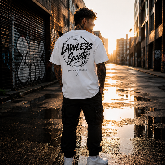 Men's Riot Tee - Black on White