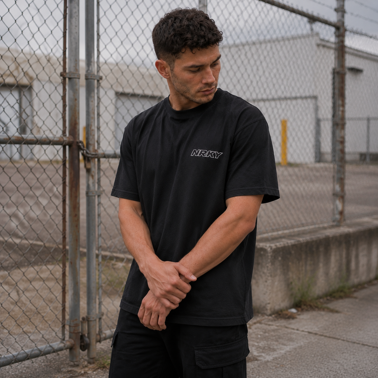 Men's Defiance Tee - Yellow on Black