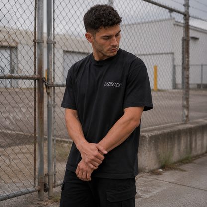 Men's Defiance Tee - Yellow on Black