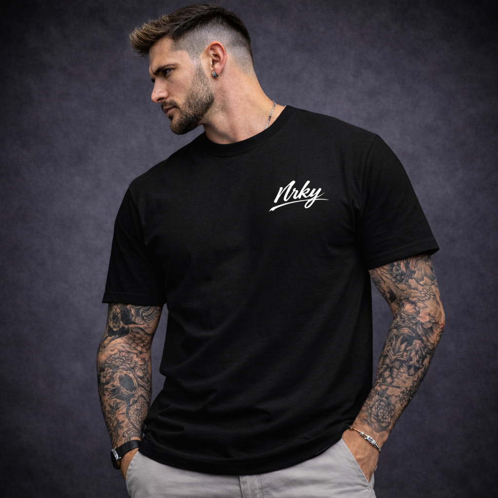 Men’s Sinister Tee - Blue on Black
