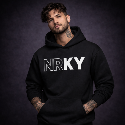 Men's Revolution Hoodie - White on Black