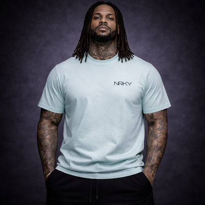 Men’s Anarchy Tee -  Black on Lagoon