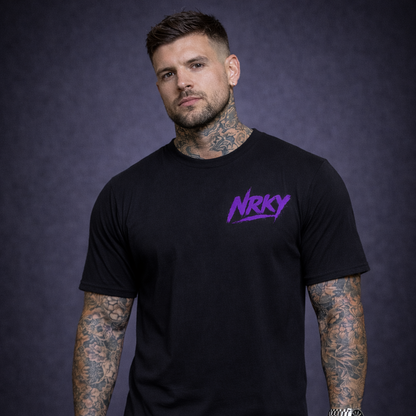 Men’s Disruption Tee - Purple on Black
