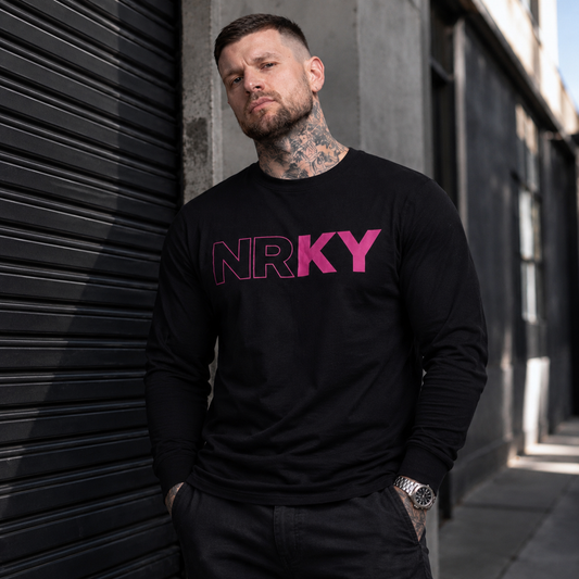 Men’s Revolution Long Sleeve - Pink on Black