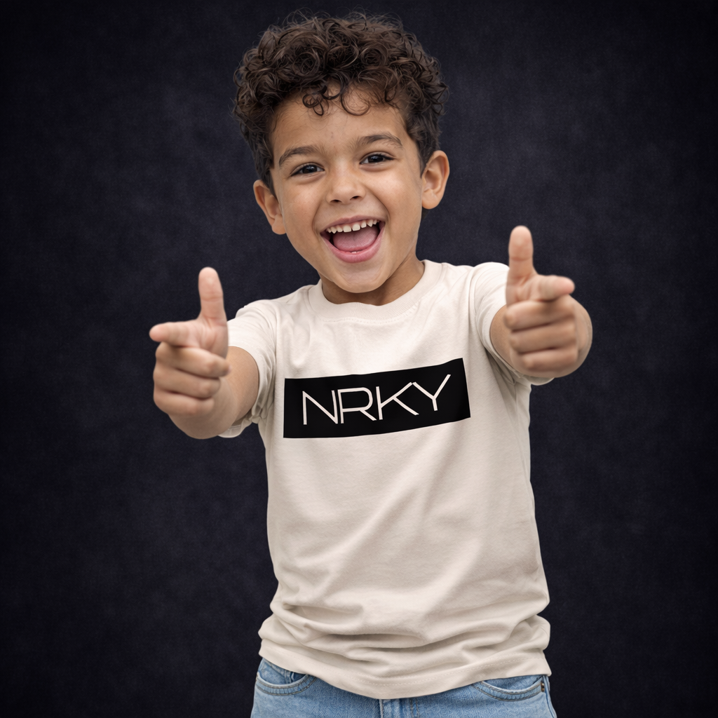 Kid's Hustle Tee - Bone