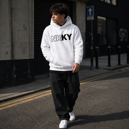 Men's Revolution Hoodie - Black on White