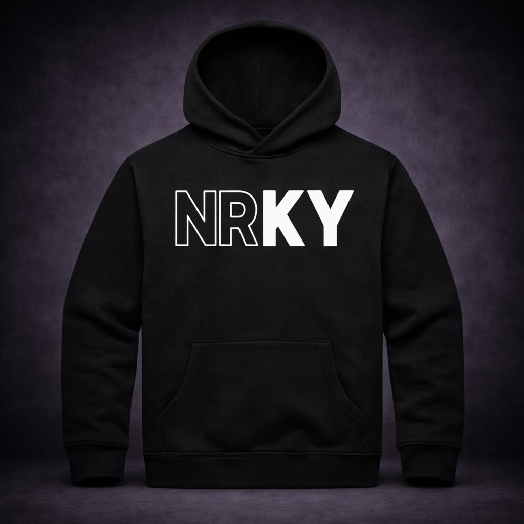 Men's Revolution Hoodie - White on Black