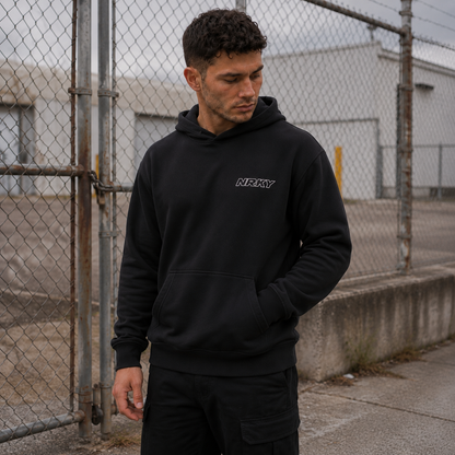 Men's Defiance Hoodie - Purple on Black
