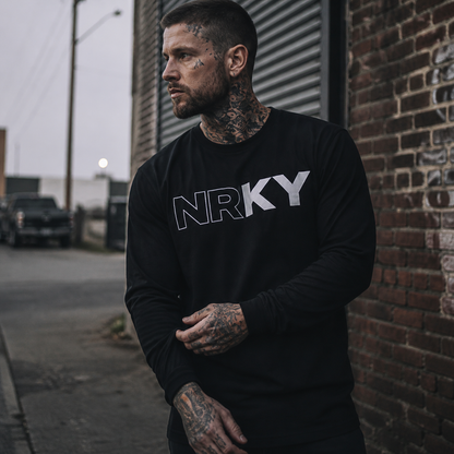 Men’s Revolution Long Sleeve - White on Black