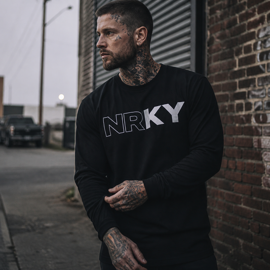 Men’s Revolution Long Sleeve - White on Black