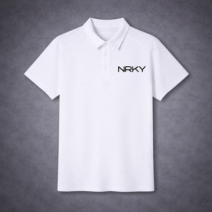 Men's Anarchy Sports Polo - White on Black