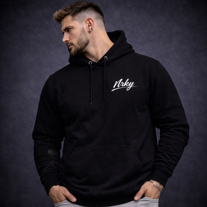 Men’s Sinister Hoodie - Purple on Black