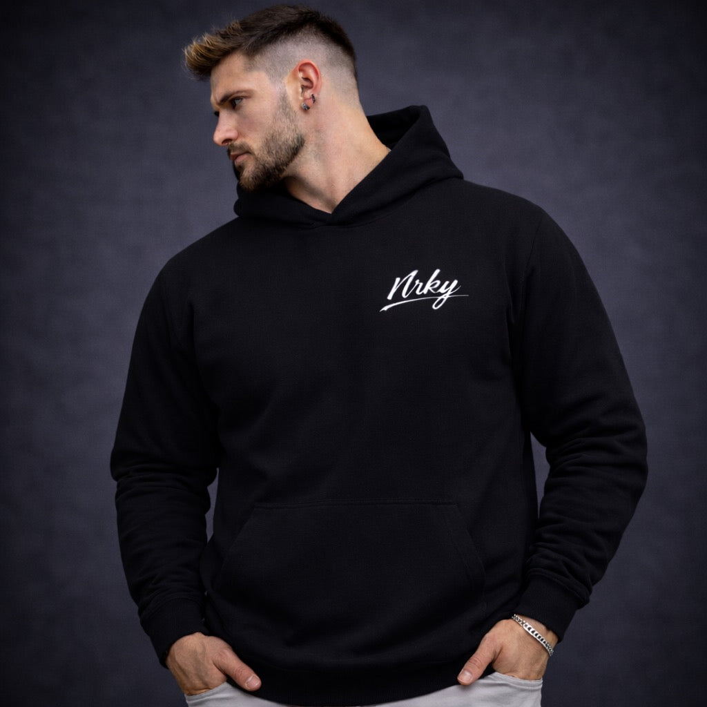 Men’s Sinister Hoodie - Blue on Black
