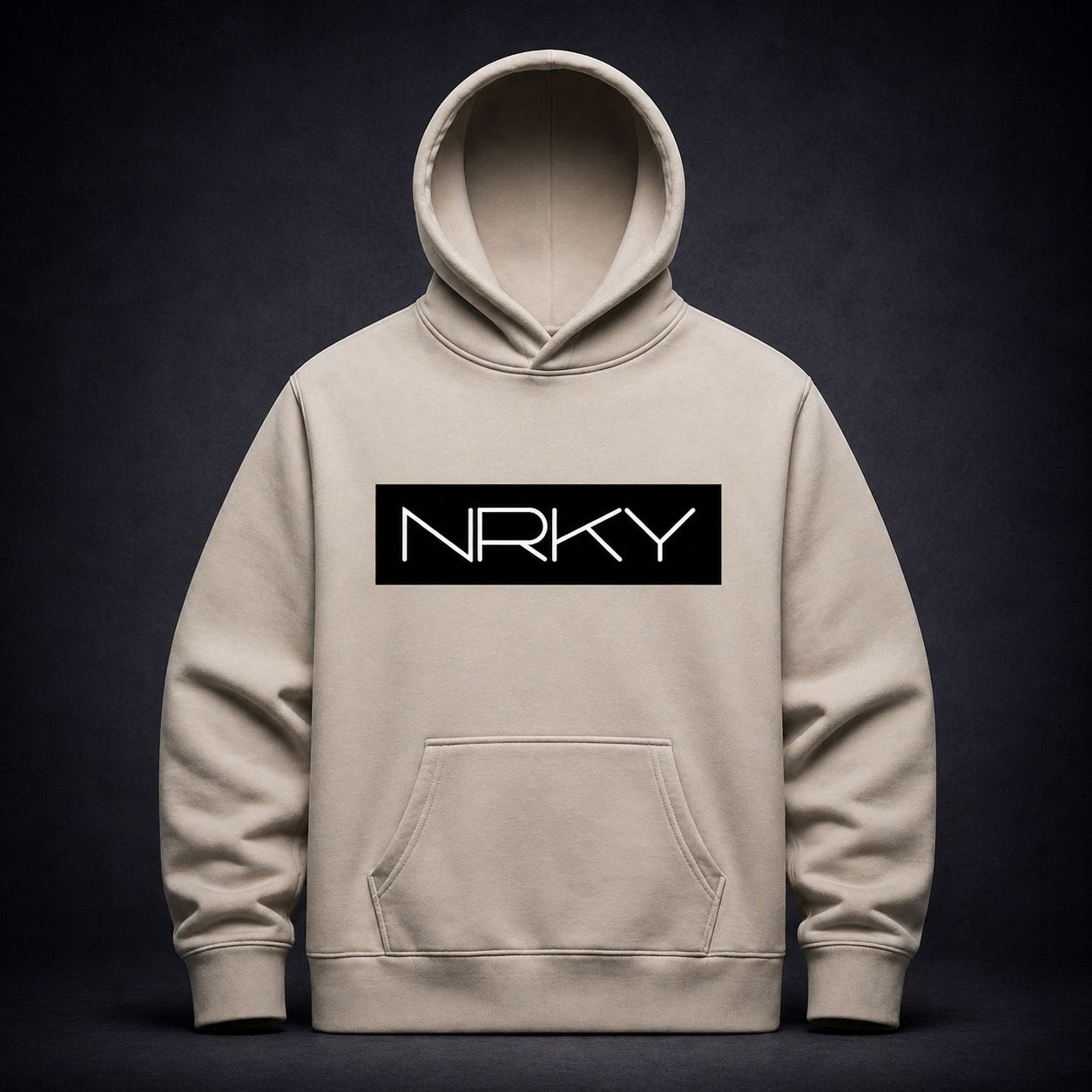 Men's Hustle Hoodie - Black on Bone