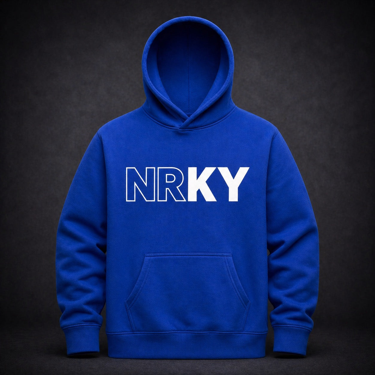 Men's Revolution Hoodie - White on Blue
