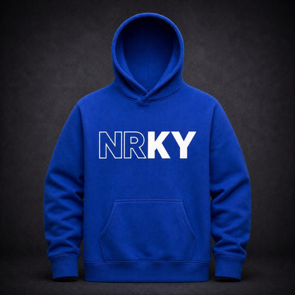 Men's Revolution Hoodie - White on Blue