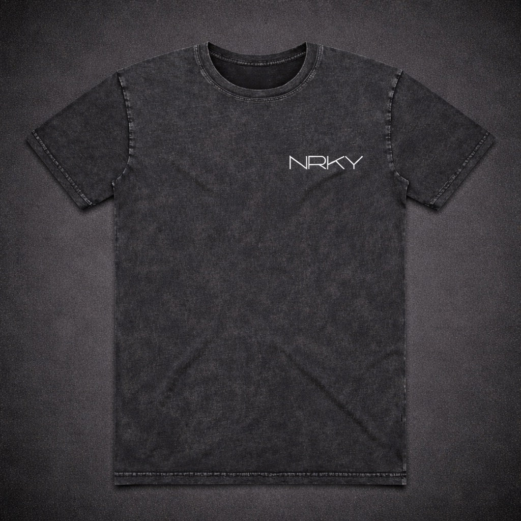 Men’s Anarchy Tee - Stone Wash Black