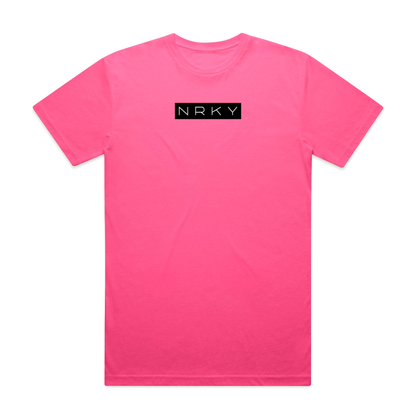 Men’s Mayhem Tee - Black on Pink