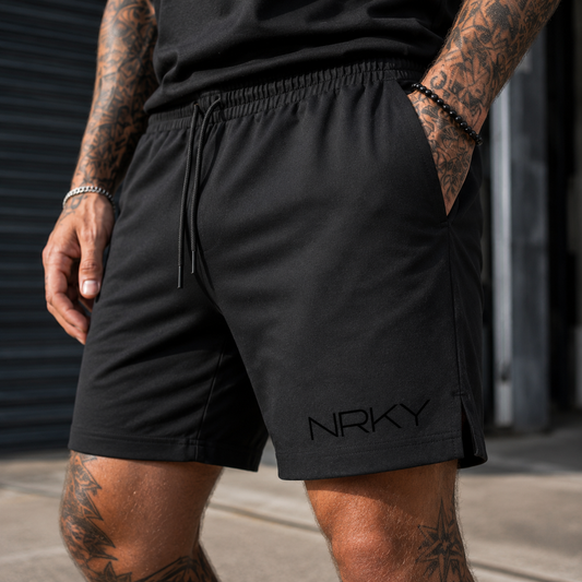 Men's Anarchy Sports Shorts - Black on Black