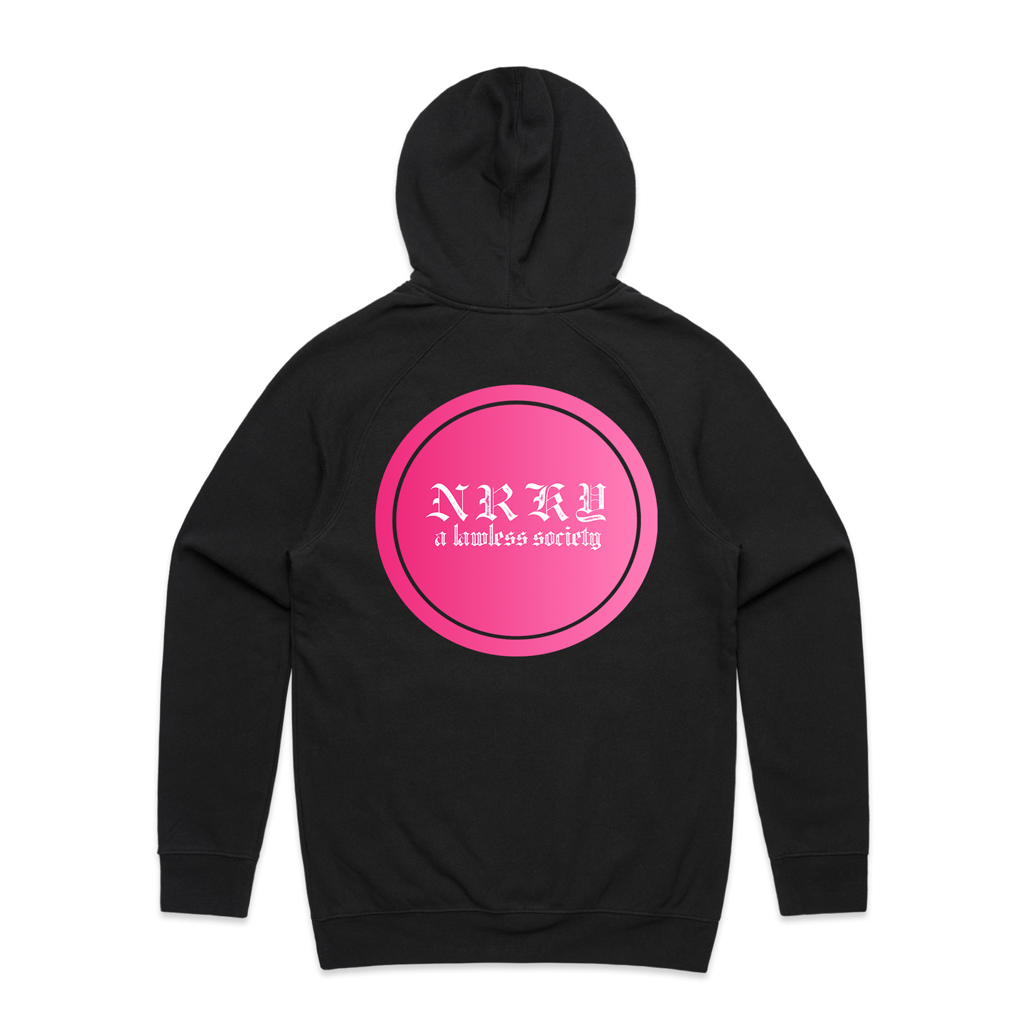 Men's Chaos Hoodie - Pink on Black